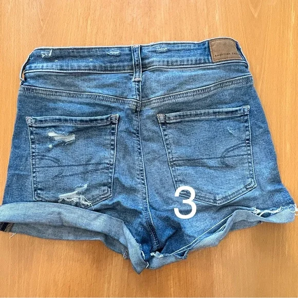 American Eagle and STS blue jean shorts bundle of 3 pairs - Picture 7 of 7